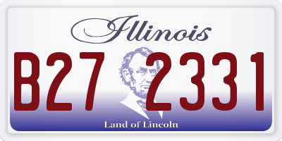 IL license plate B272331