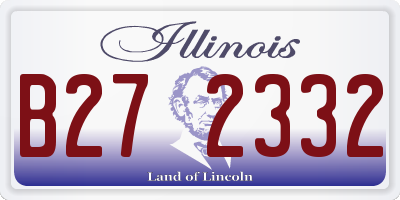 IL license plate B272332