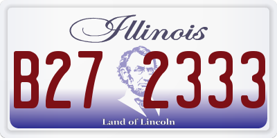 IL license plate B272333