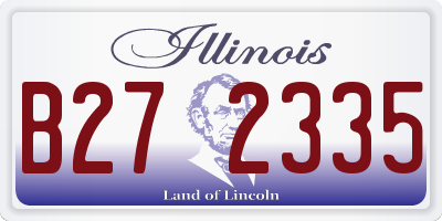 IL license plate B272335