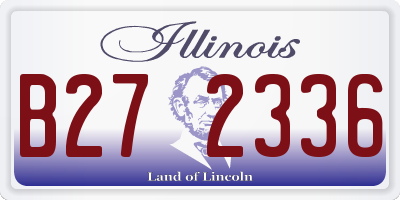 IL license plate B272336