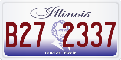 IL license plate B272337