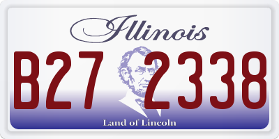 IL license plate B272338