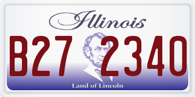 IL license plate B272340
