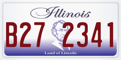 IL license plate B272341