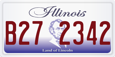 IL license plate B272342