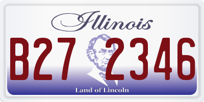 IL license plate B272346