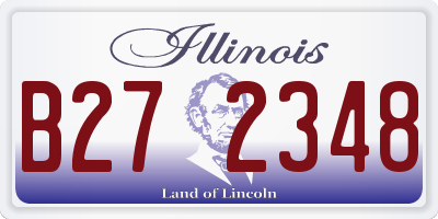 IL license plate B272348