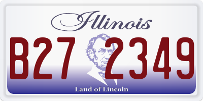 IL license plate B272349