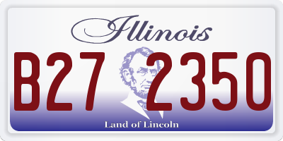 IL license plate B272350