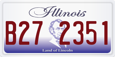 IL license plate B272351