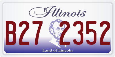 IL license plate B272352