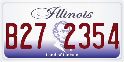 IL license plate B272354