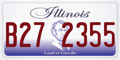 IL license plate B272355