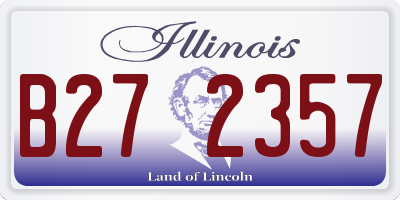 IL license plate B272357