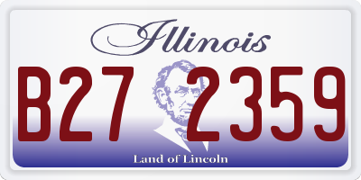 IL license plate B272359