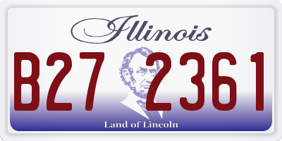 IL license plate B272361