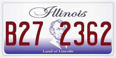 IL license plate B272362