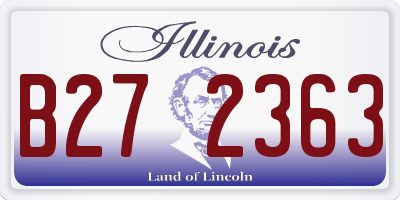 IL license plate B272363