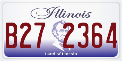 IL license plate B272364
