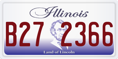 IL license plate B272366