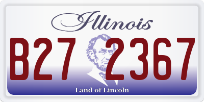 IL license plate B272367