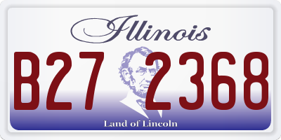 IL license plate B272368
