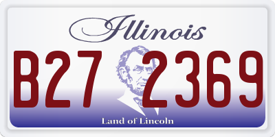 IL license plate B272369