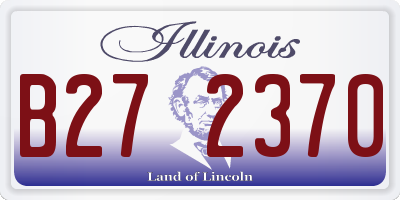 IL license plate B272370