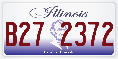 IL license plate B272372