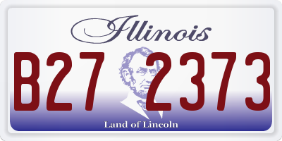 IL license plate B272373