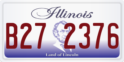 IL license plate B272376