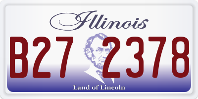 IL license plate B272378