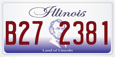 IL license plate B272381