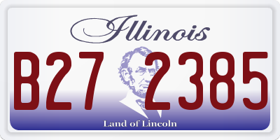 IL license plate B272385