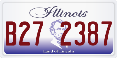 IL license plate B272387