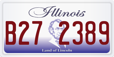 IL license plate B272389