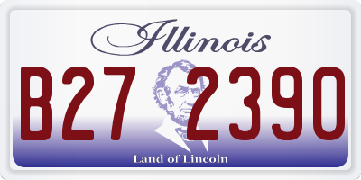 IL license plate B272390