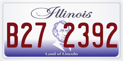 IL license plate B272392