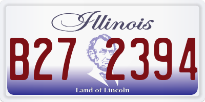 IL license plate B272394