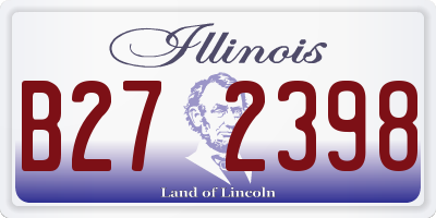 IL license plate B272398