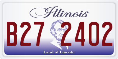 IL license plate B272402