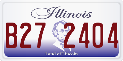 IL license plate B272404