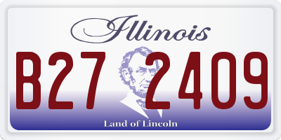 IL license plate B272409