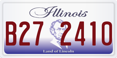 IL license plate B272410