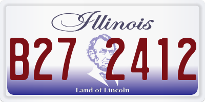 IL license plate B272412