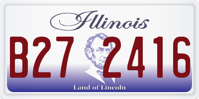 IL license plate B272416