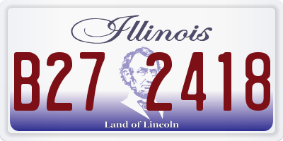 IL license plate B272418