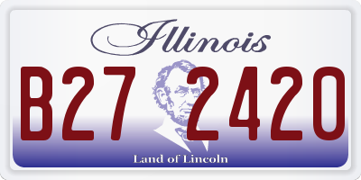IL license plate B272420
