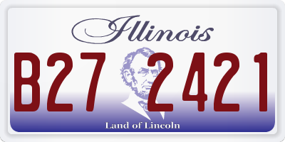IL license plate B272421